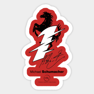 Michael Schumacher Ferrari Legends Sticker
